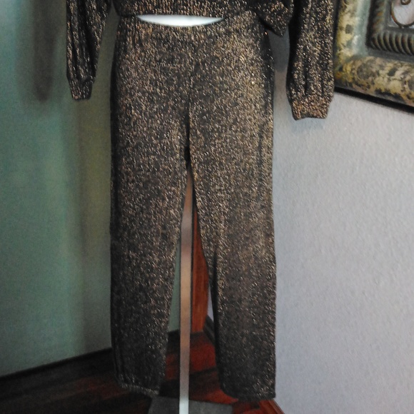 Vintage Christian Dior Dress Up to Loungewear Knit Pantsuit Sz XS/S - Picture 3 of 13